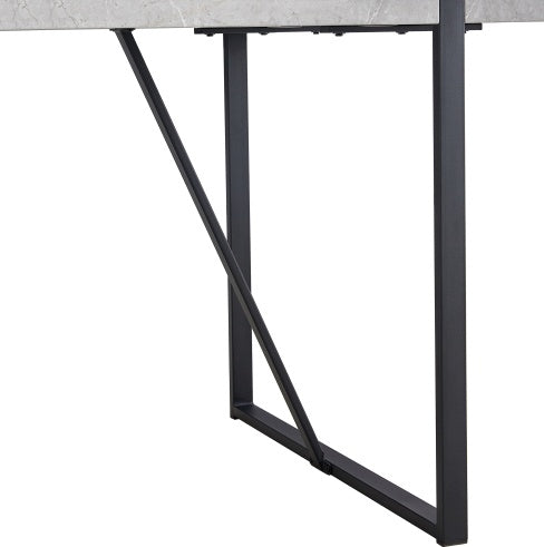 Modern Dining Table, 55 Inch Kitchen Table For 4 People, Rectangular Dinner Table For Dining Room, Home Office, Living Room Furniture, Easy Assembly,