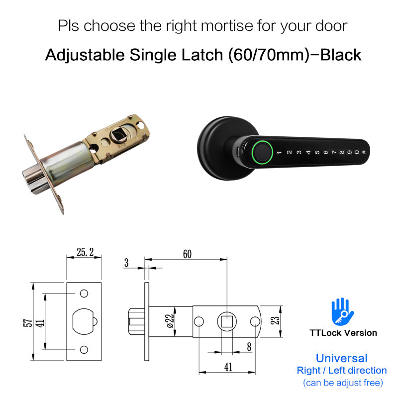 Ttlock EBiometric Security Hotel Furniture Gate Smart Fingerprint Door Lock