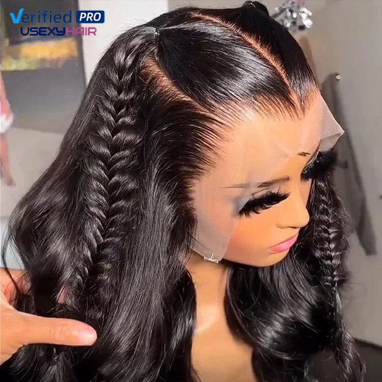 40 Inch Frontal Glueless Full Hd Lace Wigs Human Hair Unprocessed 100% C