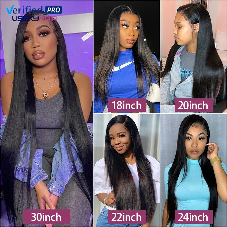 40 Inch Frontal Glueless Full Hd Lace Wigs Human Hair Unprocessed 100% C