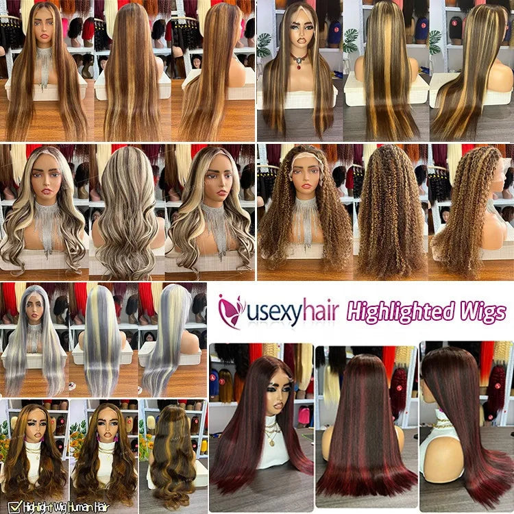 40 Inch Frontal Glueless Full Hd Lace Wigs Human Hair Unprocessed 100% C